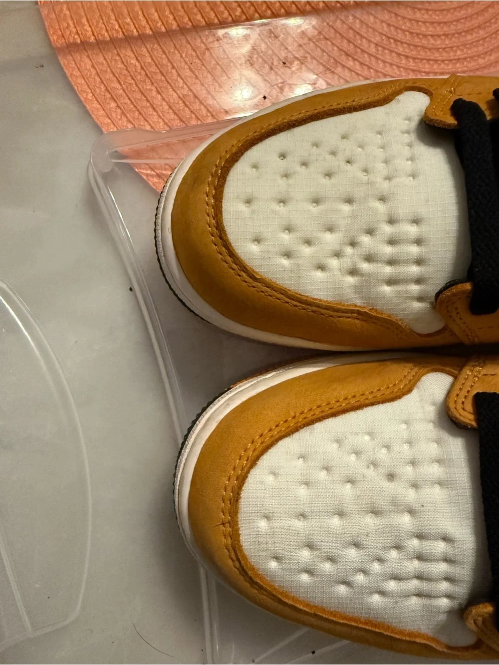 Nike Orange White Black High-Top Sneakers